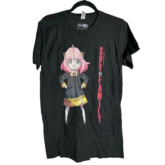 SPY x FAMILY New Anime Black Graphic SS Tee Size S - Picture 2 of 6